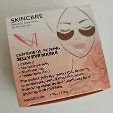 LaSplash Cosmetics Caffeine De- Puffing Jelly Eye Mask. 40 Pcs / 20 Pairs~New