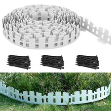 33FT Landscape Edging,4.6in Tall Garden Edging with 60 Spikes, Garden Border ...