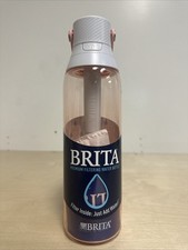 Brita 26oz Premium Water Bottle with Filter Pink Blush Rose