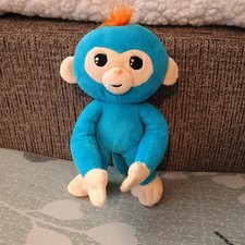 Fingerlings 9" Plush Monkey Animal Posable Arms  Legs Toy Blue