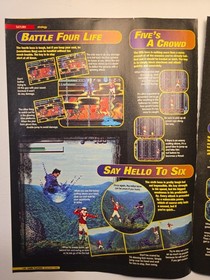 ​Rare Shinobi Legions Sega Saturn Strategy Guide & Promo Ad Vintage Magazine Lot