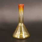 HTF Vtg BLENKO Glass Mini 5" Beaker #57C Vase Tangerine 1957 1 YEAR ONLY Glows