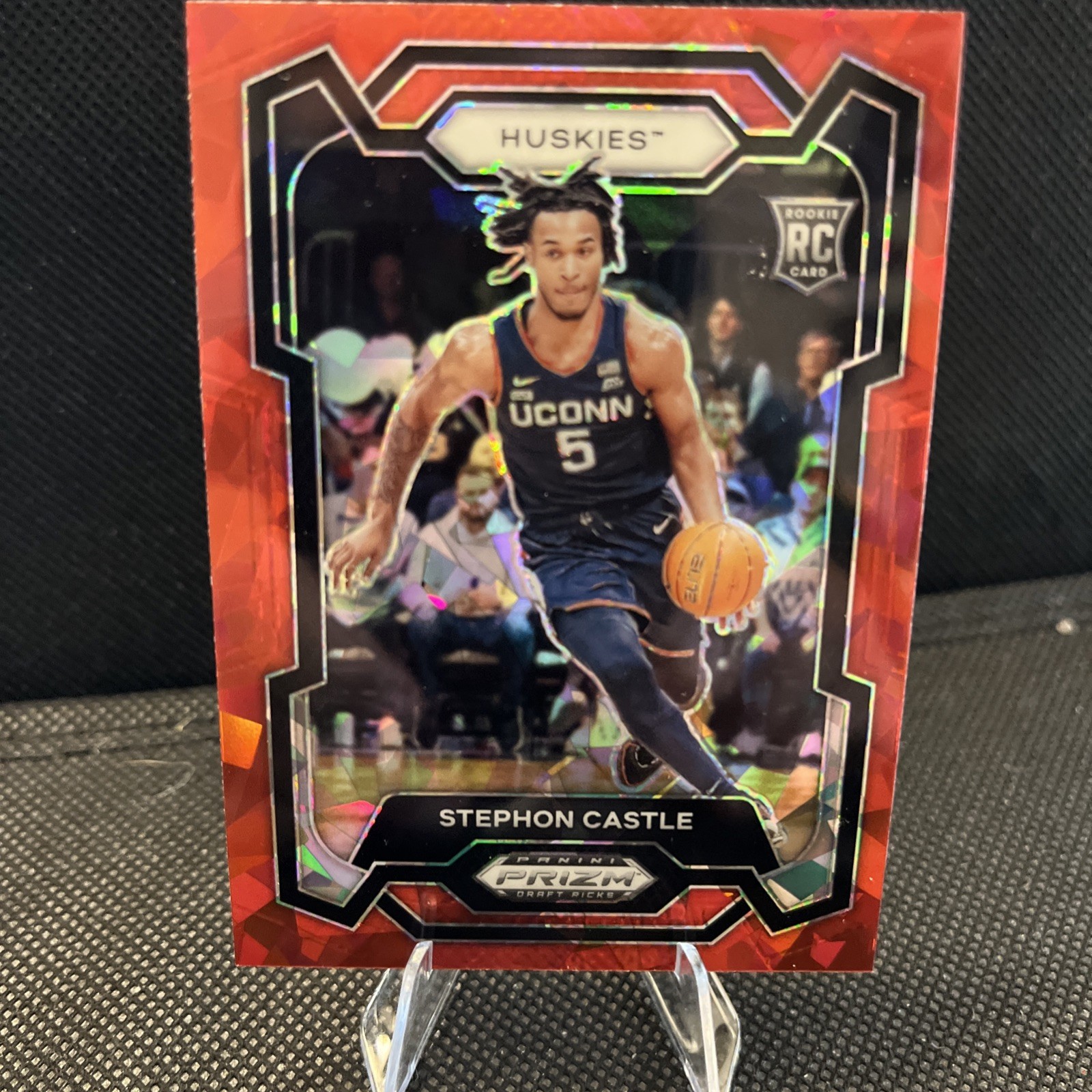 2024 Panini Prizm Draft Picks - Stephon Castle #17 Red Ice Prizm (RC)