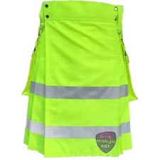 ONSTYLE Scottish Active Men Utility Sports Traditional Fashion Fluorescent kilt