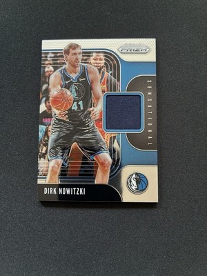 2019-20 Panini Prizm Sensational Swatches Jersey Relic Dirk Nowitzki Dallas c