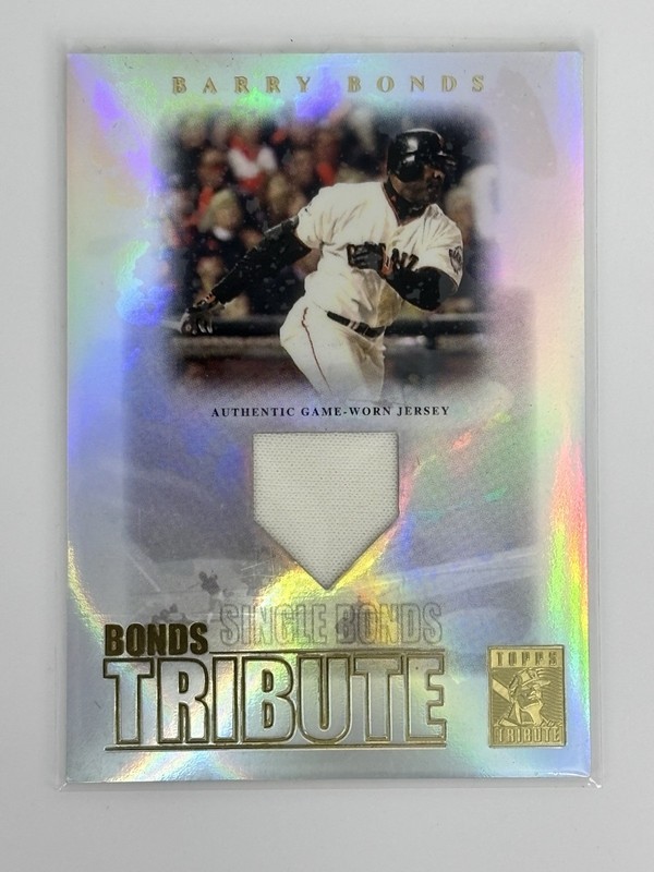 Topps 2003 Tribute Contemporary Barry Bonds BT-SB Game-Worn Jersey Insert Giants