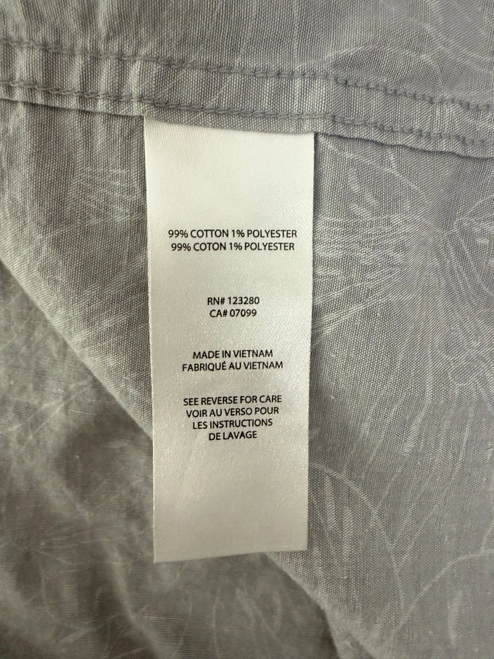 TRAVIS MATHEW gray print short sleeve performance shirt Men's XXL - Image 3 of 3