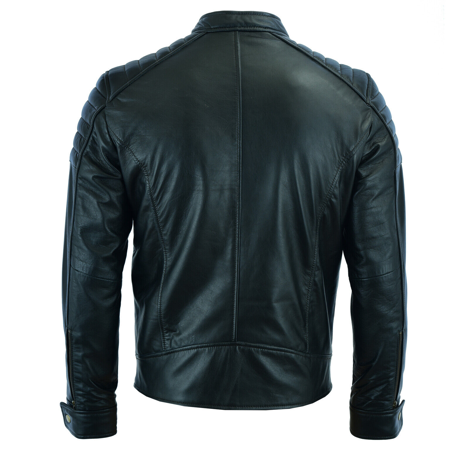 Men Leather Jacket Real Leather Jacket Biker Style Jacket Sheep