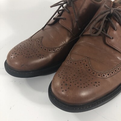Johnston & Murphy Mens Size 10M Brown Wingtip Brogue Dress 