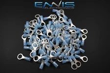 14-16 GAUGE NYLON RING 5/16 BLUE 500 PK CRIMP TERMINAL AWG GA CONNECTOR CAR