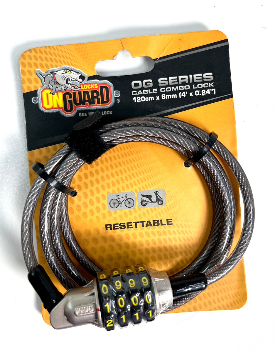 OnGuard Resettable 4' x Cable Combo Lock mm