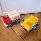 Fisher Price Little People Playskool Gas Pump Truck and Figure Hong Kong VINTAGE