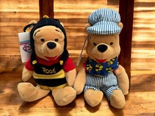 Disney Mini Bean Bag Plush - Choo Choo Pooh and Bumble Bee Pooh Set of 2 NEW
