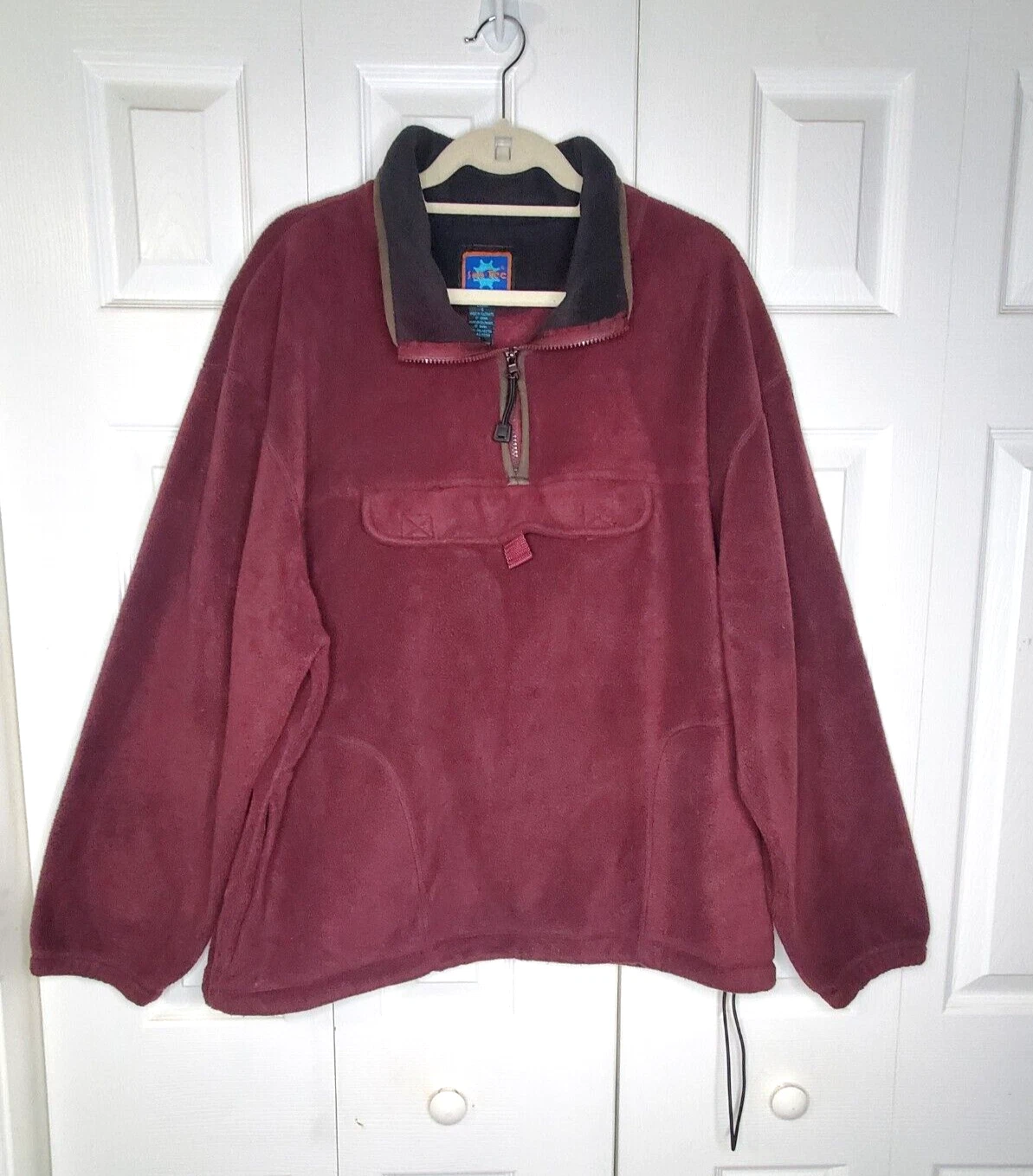 Sno-Tec Jacket Shacket Unisex Large 1/4 Zip Long Sleeve Fleece Pullover Pockets
