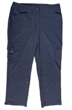 Black Cargo Pants Zenergy by Chico s Wrinkle Free Size 1 Large Woman s