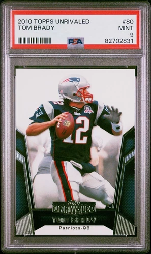 2010 Topps Unrivaled Tom Brady #80 HOF New England Patriots PSA 9 Mint