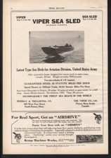 1917 VIPER SEA SLED BOAT MOTOR ENGINE NAUTICAL MARINE POWER RACE AIRDRIVE  21023