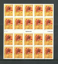 Sc # 3898 ~ Booklet Pane ~ 37 cent Love Bouquet Issue (ej24)