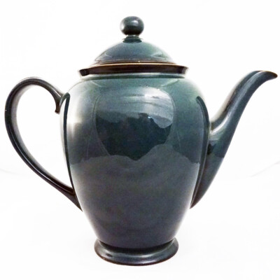 GREENWICH by Denby Coffee Pot Small Chip Inside Lid NEW NEVER USED made England