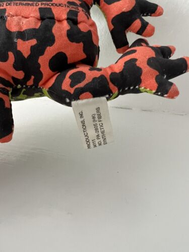DART FROG Determined Productions 1992 Vintage Beanie Plush Toy Animal - Picture 8 of 11