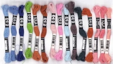 Lot of 15 DMC Flower Thread Embroidery Floss Cross Stitch Needlepoint