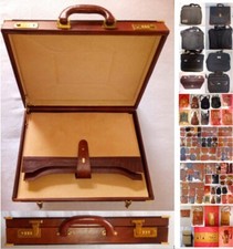 VALIGETTA 24 h RIGIDA vera pelle marron, e altro in pelle, usate ben tenute