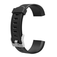 Watchband Replacement Accessory for ID115Plus HR ID115Plus Smart Watch Black YE