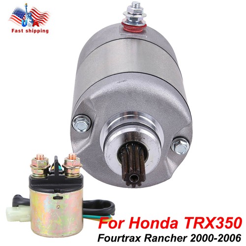 Starter & Relay Solenoid for Honda Rancher TRX350 TRX 350 FE FM TE TM