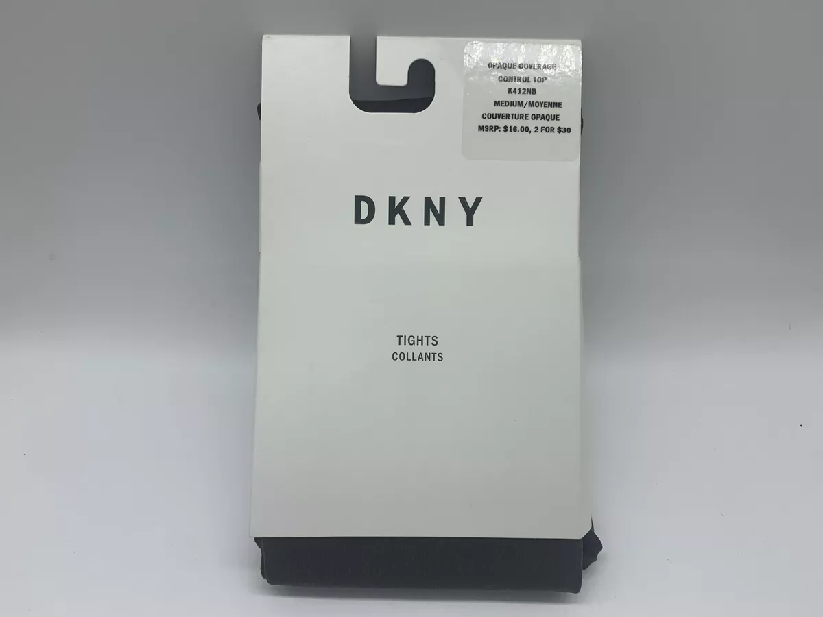 DKNY Tights Collants Opaque Coverage Control Top M 42 Coffee Bean