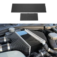 BEVINSEE Carbon Intercooler Cover Charge Cooler Decorative For BMW S55 Engine