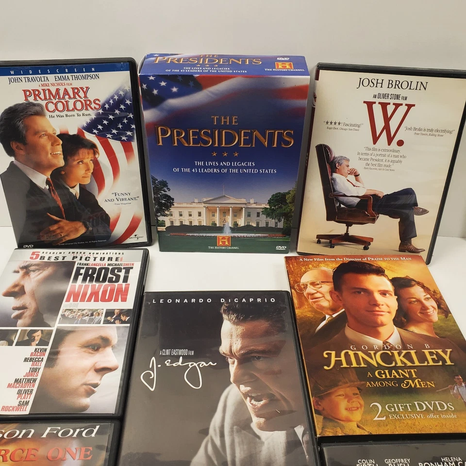 DVD Movie Lot Presidents Election History W., Primary Colors, J. Edgar, Nixon - Image 3 of 4