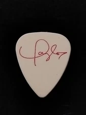 WONDERFUL WHITE with PINK TAYLOR SWIFT GUITAR PICK FROM EARLY TOUR