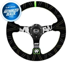 NEW NRG KYLE MOHAN LIMITED RUN STEERING WHEEL 350MM DEEP DISH RST-036MB-S-KMR1