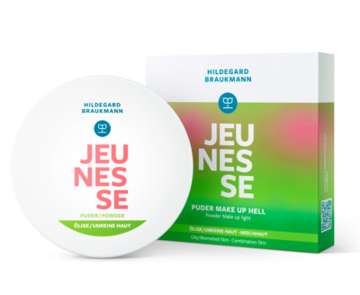 Hildegard Braukmann Jeunesse Puder Make up hell 9 g Etui + 1 Latexquaste
