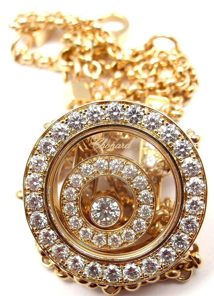 Rare! Authentic Chopard Happy Spirit Diamond Chain Bracelet Retail $13,200 - Image 3 of 4