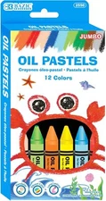 BAZIC Oil Pastel Jumbo 12 Color, Assorted Colors Coloring Drawing Pastel