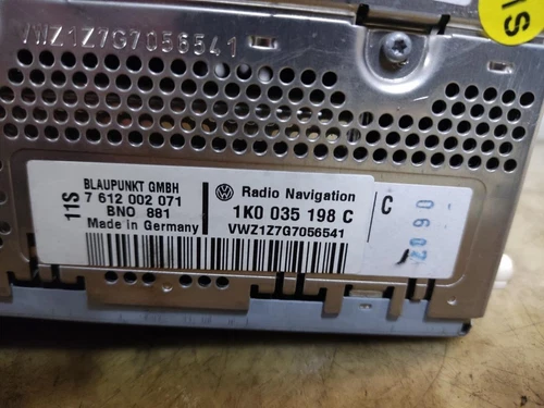 1K0035198C Sistema Audio/Radio Cd para VOLKSWAGEN PASSAT BERLINA (3C2) 1093802 - Imagen 4 de 14
