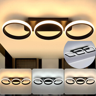 3 Farbige Led Deckenleuchte Dimmbar Deckenlampe Wohnzimmer Flur KüChen Eingang