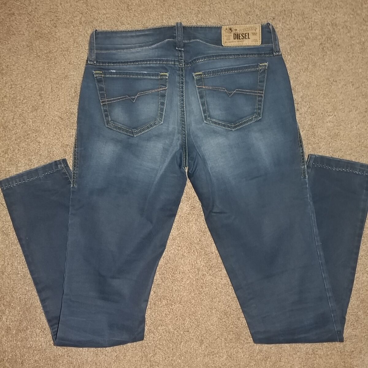 DIESEL: Grupee Super-Slim Skinny Low Waist Stretch Jeans - Women's Size 25