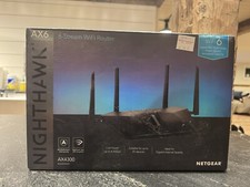 NETGEAR AX4200 Nighthawk Dual-Band Wi-Fi 6 Router - Black RAX42-100NAS 
