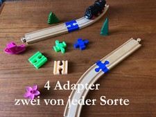 Set "L&uuml;ckenschluss" f&uuml;r Brio&reg; / Duplo&reg; / Lego&reg; / Ikea&reg; Holzeisenbahn