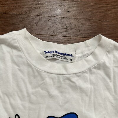 Vintage 1980s Tokyo Disneyland Shirt Size Medium Donald Duck Walt
