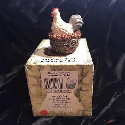 Boyds Treasure Box Henrietta s Roost With Nester McNibble-1 E First Edition