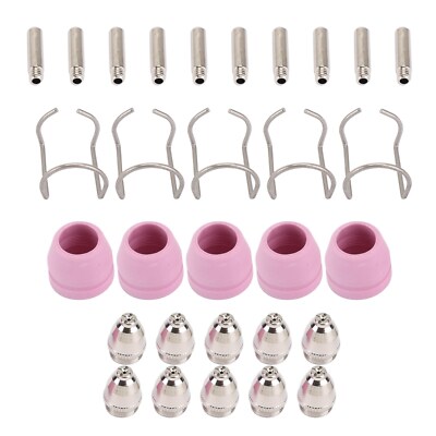 Plasma-Schneidbrenner SG55 AG60 WSD-60 30tlg Set Plasma Cutter Consumables Kit .