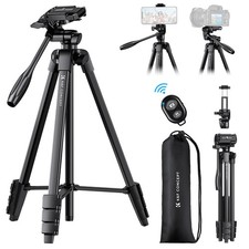 K&F CONCEPT 152cm Kamera Stativ Kamerastativ Handy Stativ Leichtes Selfie Tripod