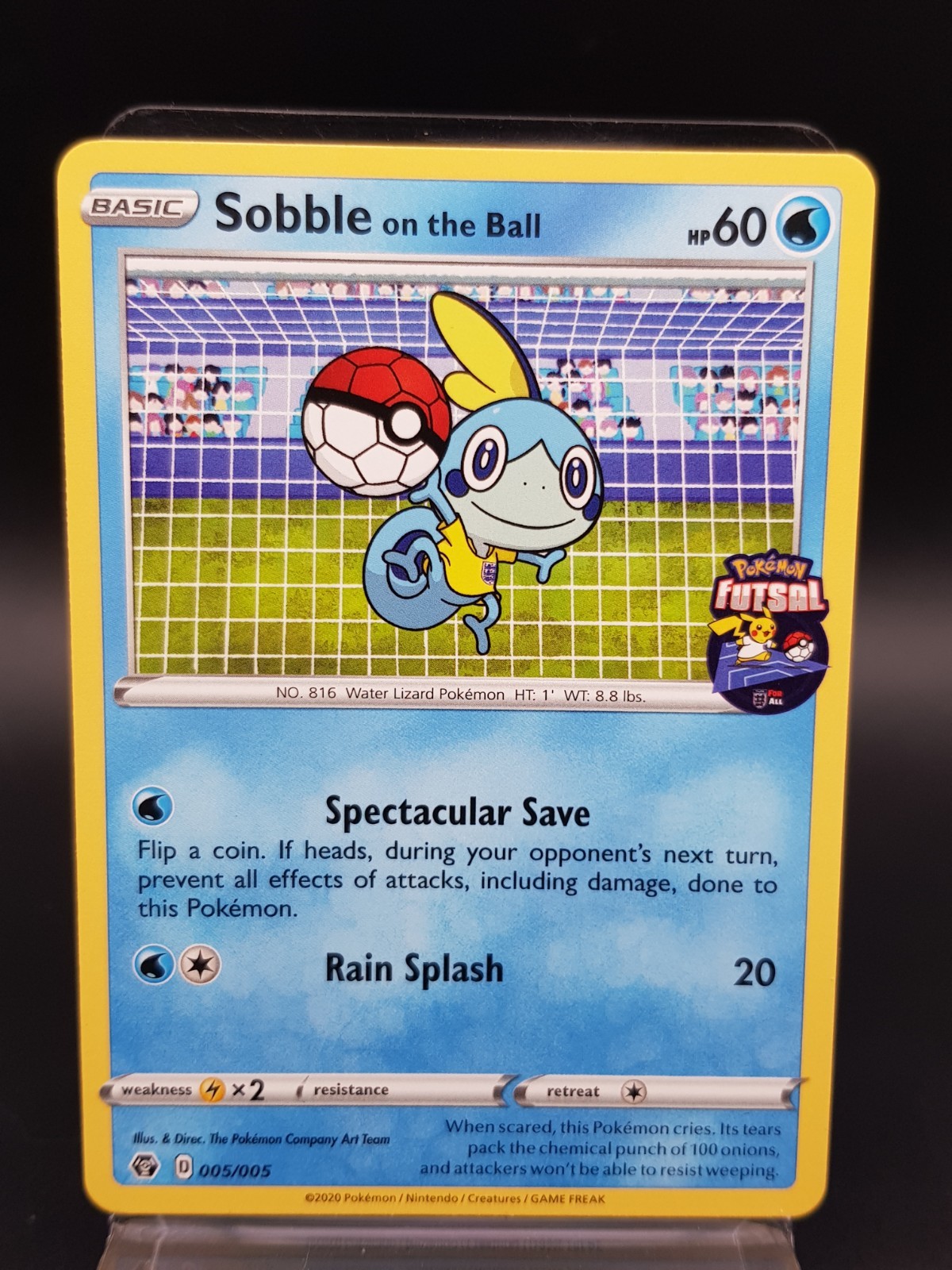 Pokemon Sobble on the Ball 005/005 Futsal Black Star Promo Near Mint