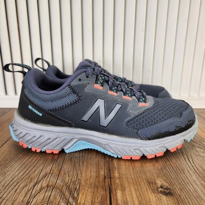 New Balance 510v5 Trail Running Shoes Womens Sz 7 D Wide Gray Gunmetal WT510LK5