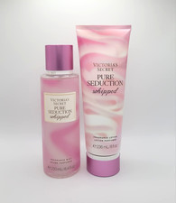 Victoria's Secret Pure Seduction Whipped Body Mist Spray  Body Lotion Set of 2