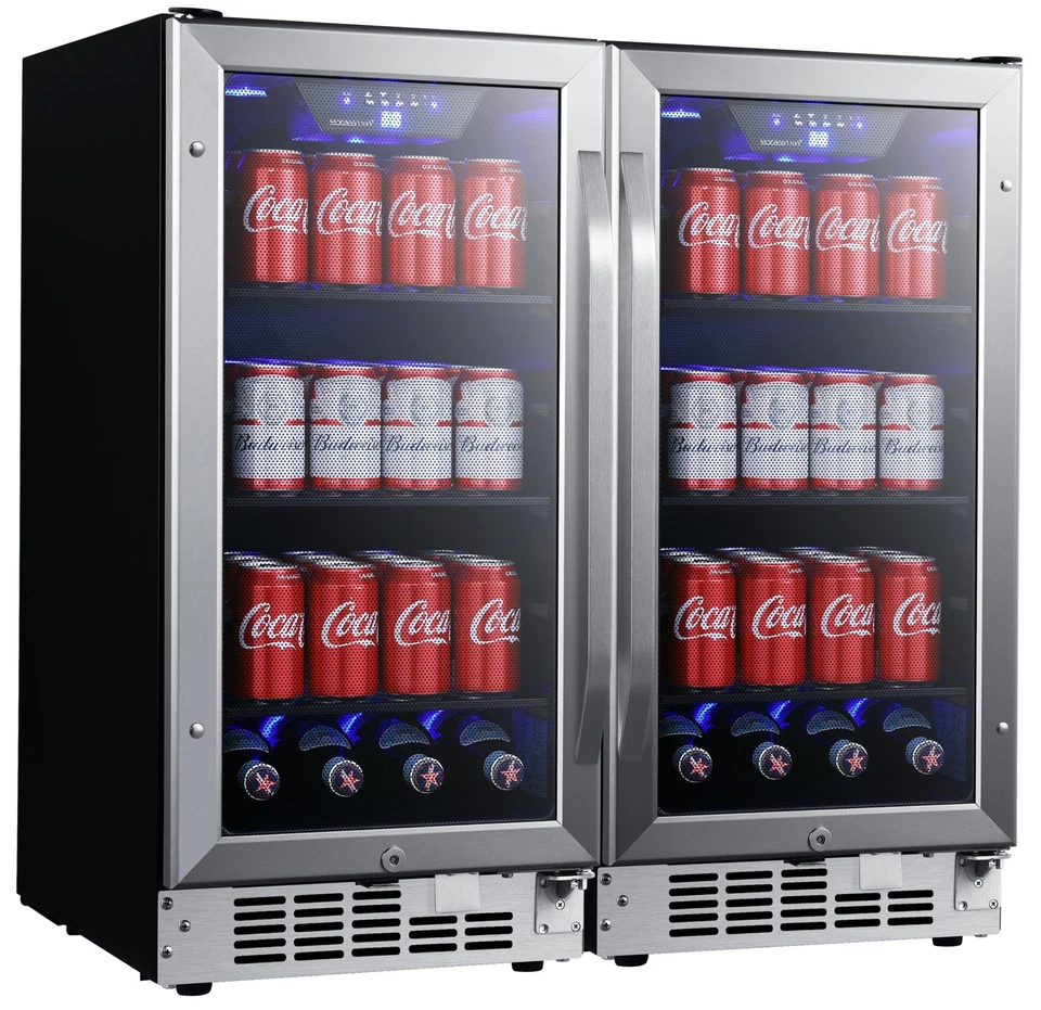 EdgeStar CBR902SGDUAL 30"W 160 Can Built-In Side by Side Beverage - Stainless - Image 2 of 2