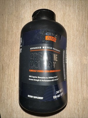 GNC AMP Creatine HCl 189  240 Tablets (Best by:07/26)